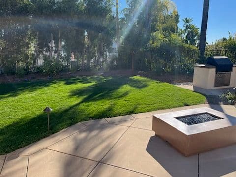 Backyard Makeover with BBQ and Fire Pit image