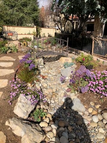 Gallery photos for Serene Garden Retreat with Stone Paths and Water Feature: Image #3
